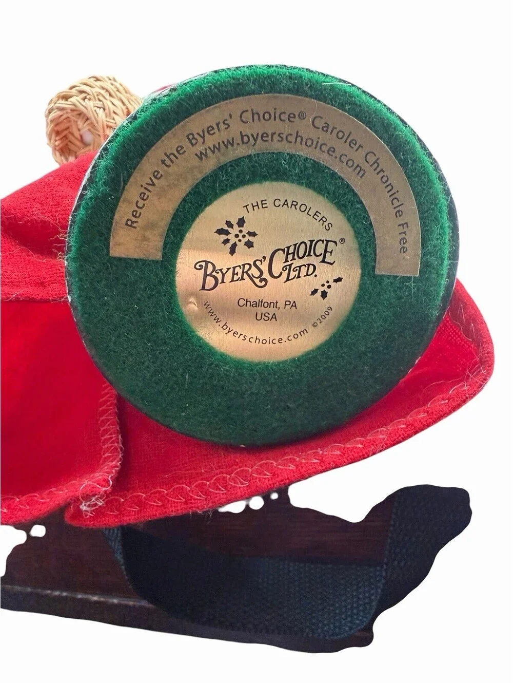 Byers Choice Mrs Claus Caroler With Baked Treats And Heart Pillow SIGNED